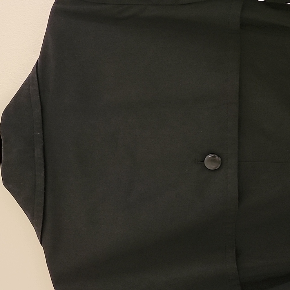 NWOT Banana Republic Essential Black Belted Trench Coat Size: L - Picture 7 of 11